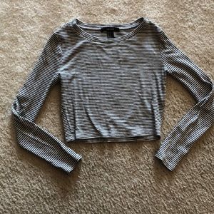 Striped crop top